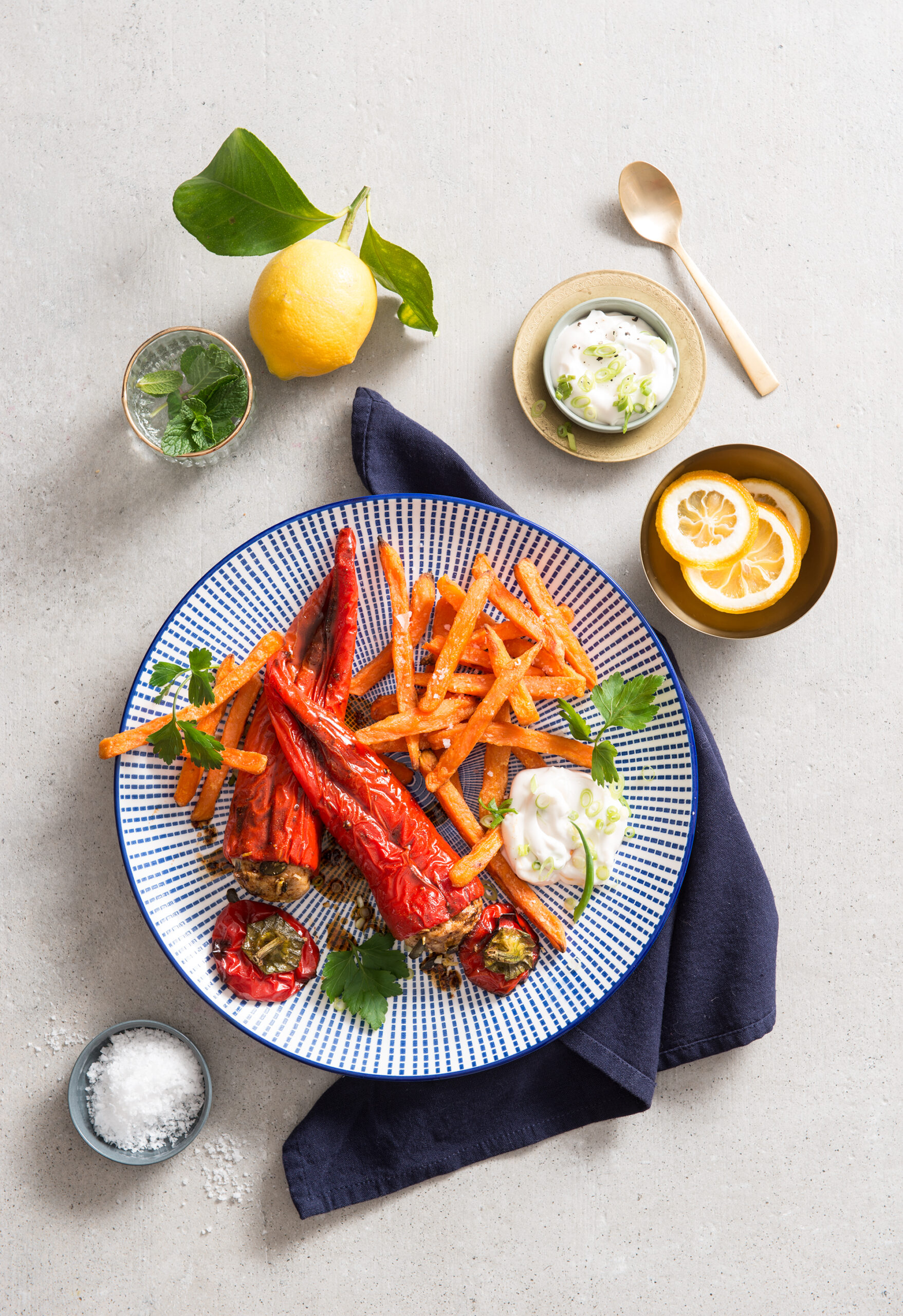 Geröstete Paprika 