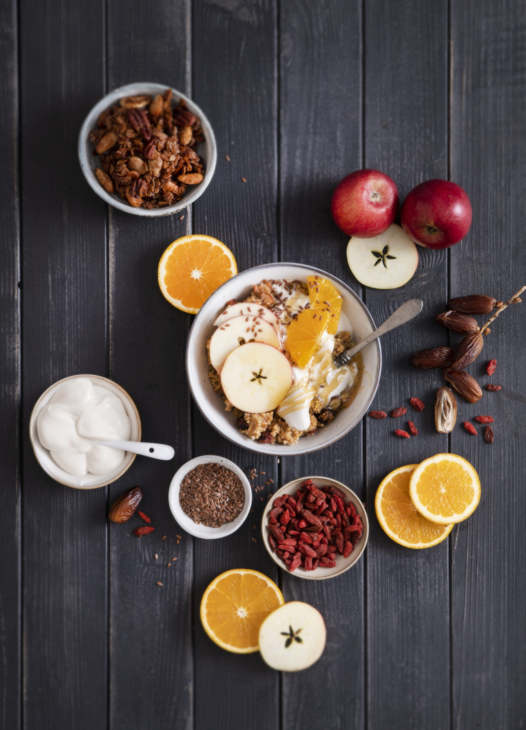 Winterliches Müsli mit Äpfeln
