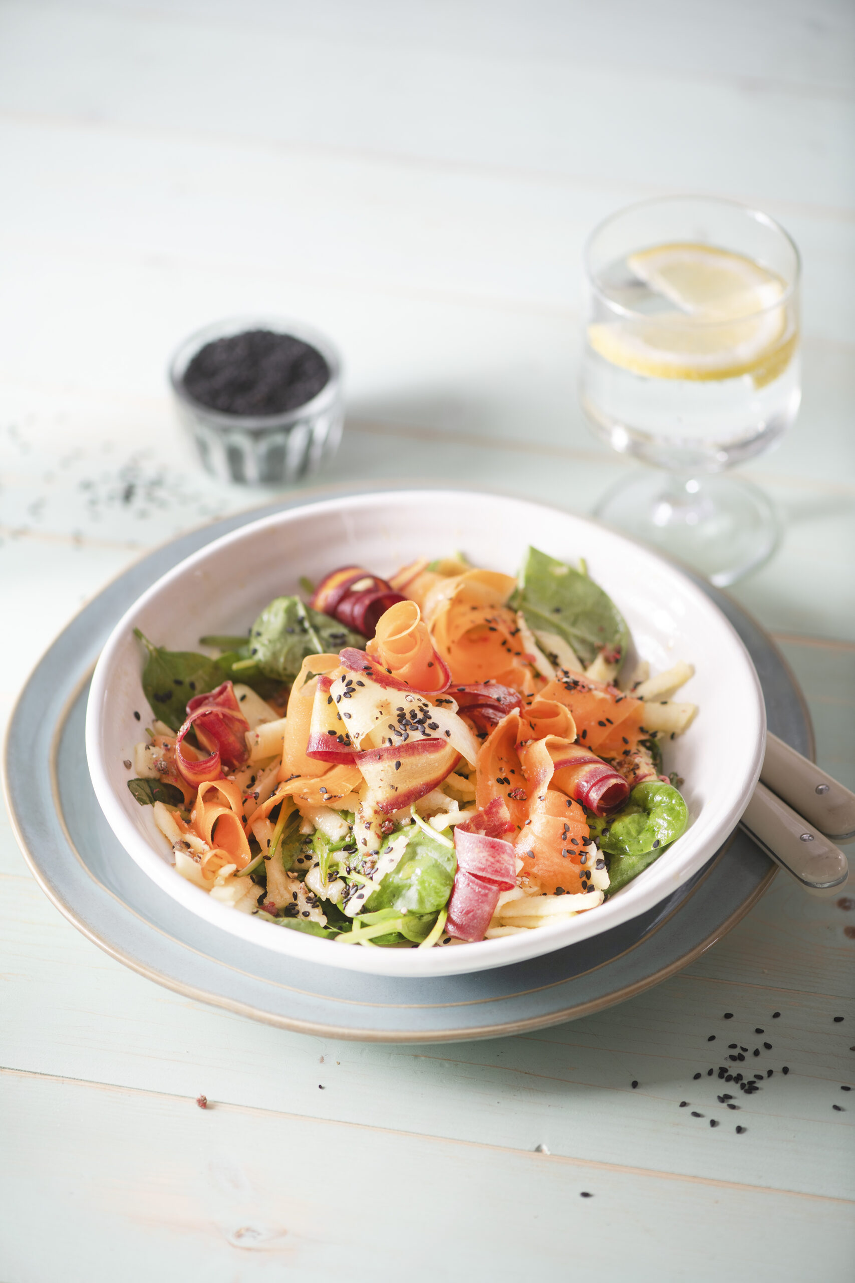 Salat mit Möhren